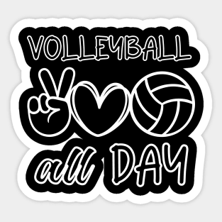 Volleyball all Day Sticker